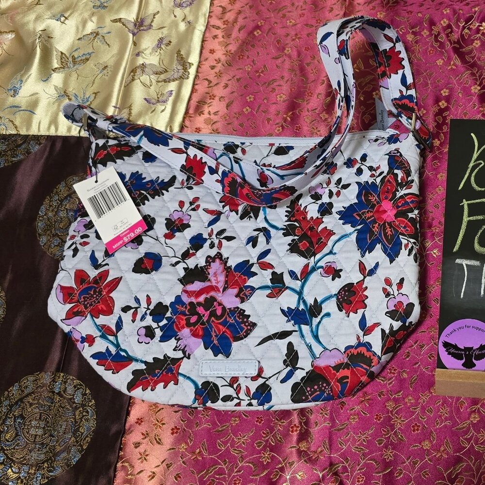 Vera Bradley Vineyard Floral Bucket Crossbody
